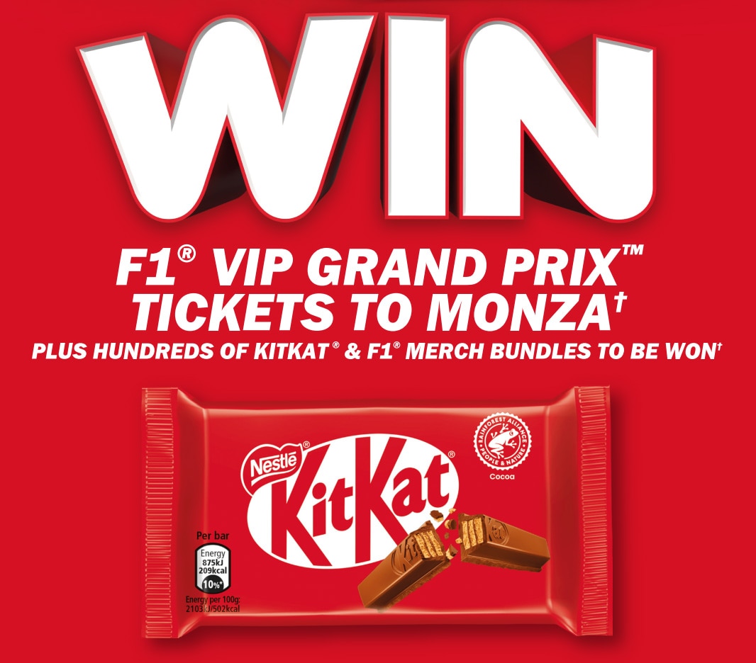 KitKat F1 Tesco Monza Banner - Mobile