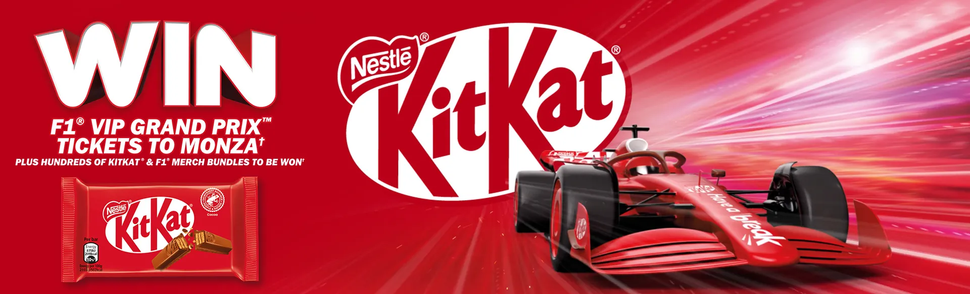 KitKat F1 Tesco Monza Banner - Desktop